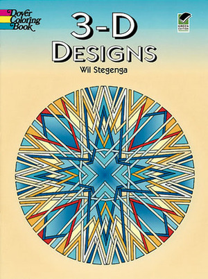 3-D Designs Coloring Book by Wil Stegenga