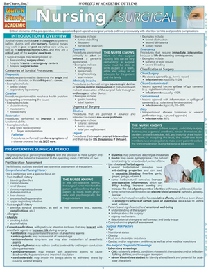 Nursing: Surgical by Barcharts Inc