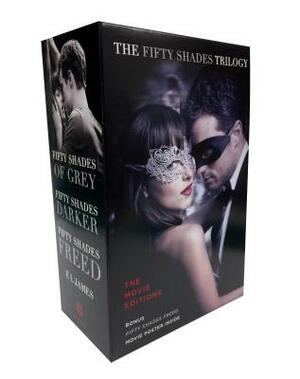 Fifty Shades Trilogy: The Movie Tie-In Editions with Bonus Poster: Fifty Shades of Grey, Fifty Shades Darker, Fifty Shades Freed by E.L. James
