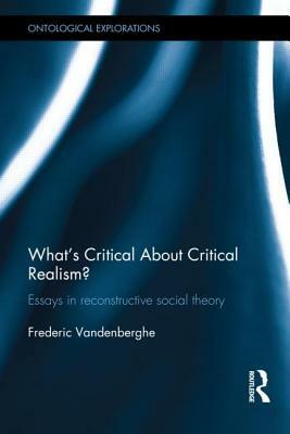 What's Critical about Critical Realism?: Essays in Reconstructive Social Theory by Frédéric Vandenberghe