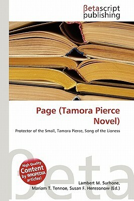 Page (Tamora Pierce Novel) by Susan F. Henssonow, Mariam T. Tennoe, Lambert M. Surhone