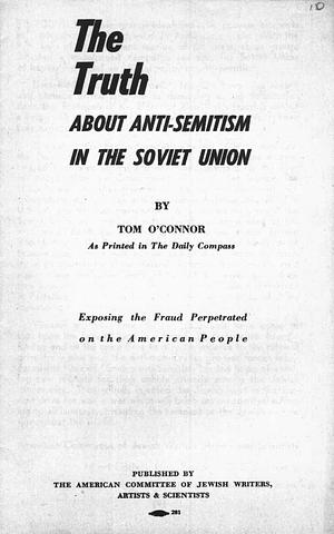The Truth About Anti-Semitism in the Soviet Union by Tom O'Connor