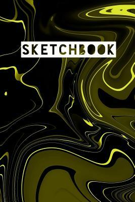 Sketchbook: Abstract Liquid Marble Mirror Yellow Design by Frasier Cheng-Binns