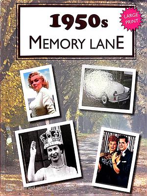 1950s Memory Lane: Large Print Book for Dementia Patients by Hugh Morrison