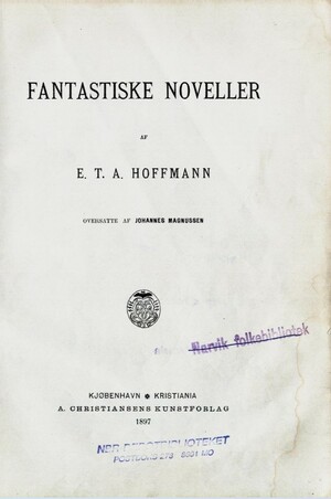 Fantastiske noveller by E.T.A. Hoffmann