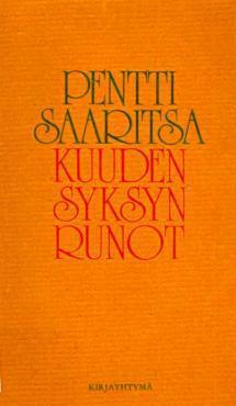 Kuuden syksyn runot: antologia by Pentti Saaritsa