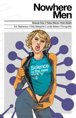 Nowhere Men Volume 1: Fates Worse Than Death (Teal Shirt) by Eric Stephenson