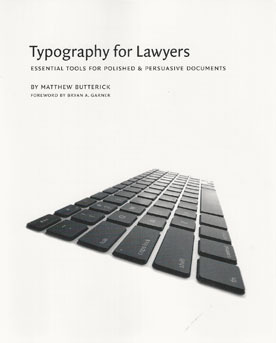 Typography for Lawyers by Matthew Butterick