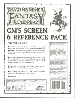 GM Screen and Reference Pack by James Wallis
