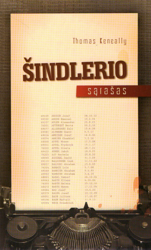 Šindlerio sąrašas by Thomas Keneally