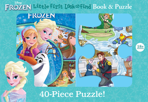 Disney Frozen: Little First Look and Find Book & Puzzle by Pi Kids, Kelly Grupczynski