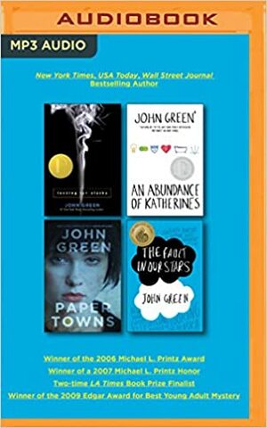 John Green Audiobook Collection on MP3-CD: Looking for Alaska, An Abundance of Katherines, Paper Towns, The Fault in Our Stars by John Green