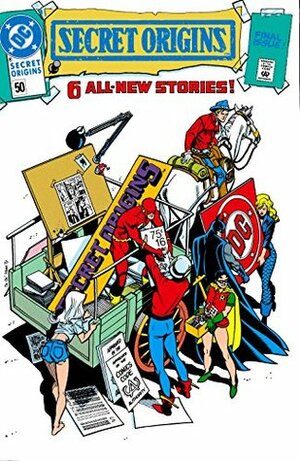 Secret Origins (1986-1990) #50 by Dick Giordano, Joe Staton, Alan Weiss, Julia Lacquement, Anthony Tollin, Steve Bove, Alan Brennert, Carmine Infantino, Grant Morrison, Danny Vozzo, K. Wilson, Tom Ziuko, Denny O'Neil, George Pérez, Mike Parobeck, Ty Templeton, Adrienne Roy, Gerard Jones, Romeo Tanghal, Elliot S! Maggin, Greg Theakston, Richard Bruning