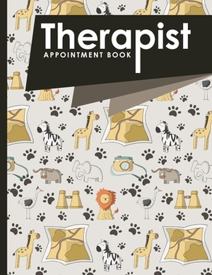 Therapist Appointment Book: 4 Columns Appointment Log, Appointment Scheduling Template, Hourly Appointment Book, Cute Safari Wild Animals Cover by Moito Publishing