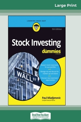 Stock Investing For Dummies, 5th Edition (16pt Large Print Edition) by Paul Mladjenovic