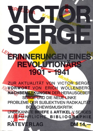Erinnerungen eines Revolutionärs 1901-1941 by Victor Serge