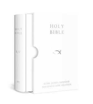 HOLY BIBLE: King James Version (KJV) White Presentation Edition by Anonymous