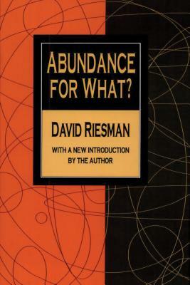 Abundance for What? by David Riesman