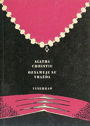 Oznamuje se vražda by Agatha Christie