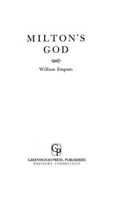 Milton's God by William Empson