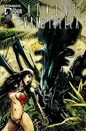 Aliens/Vampirella #4: Digital Exclusive Edition by Javier Garcia-Miranda, Corinna Bechko