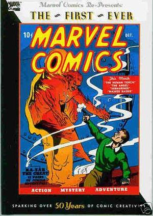 Marvel Comics Re-Presents The First Ever Marvel Comics by Carl Burgos, Carl Burgos, Paul Gustavson, Roy Thomas