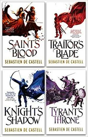 The Greatcoats Series 4 Books Collection Set by Sebastien de Castell - Traitors Blade, Knights Shadow, Saints Blood, Tyrant Throne by Sebastien de Castell