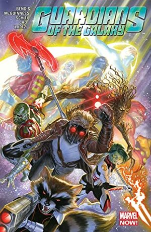 Guardians of the Galaxy by Brian Michael Bendis Vol. 3 by Mark Farmer, Brian Michael Bendis, Cory Petit, Alex Ross, John Livesay, Jason Keith, Valerio Schiti, Justin Ponsor, Ed McGuinness, Frank Cho, David López, Clayton Cowles, Mark Morales