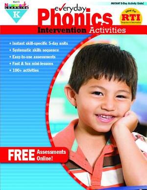 Everyday Phonics Intervention Activities Grade K Book Teacher Resource by Jackie Glassman