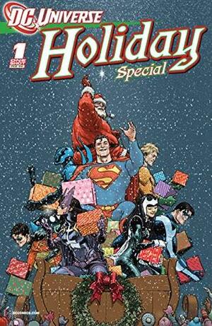 DCU Holiday Special 2008 #1 (DC Holiday Special) by Dustin Nguyen, Rex Ogle, Pete Pantazis, Karl Kerschl, Paul Dini, Tim Levins, Peter Johnson, Robert Rivard, Amanda Mcmurray, Franco Aureliani, Michael DiMotta, Alan Burnett, Pamela Rambo, Matt Cherniss, Michele Bertilorenzi, Frank Quitely, Trevor Scott, Rafael Albuquerque, Adam Schlagman, Christine Peter, Sterling Gates, Frank Martin, Jeffrey Vaughn, Art Baltazar, Ian Churchill, Joe Kelly, Dan Davis, Kevin Maguire, Rodolfo Migliari, Lee Garbett, Heroic Age, Joe Prado, Dan DiDio, Max Fiumara, Rod Reis, Ivan Reis