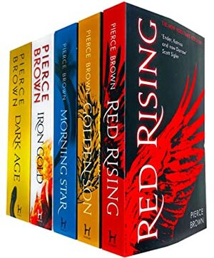 Red Rising Series Collection 5 Books Set Bundle By Pierce Brown by Dark Age By Pierce Brown, Iron Gold By Pierce Brown, Red Rising By Pierce Brown, Morning Star By Pierce Brown, Pierce Brown, Golden Son By Pierce Brown