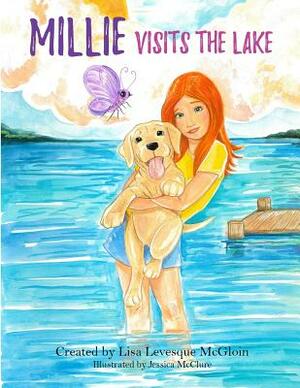 Millie visits the lake by Lisa Levesque McGloin