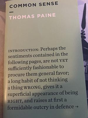 Common sense by Thomas Paine