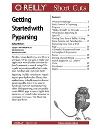 Getting Started with Pyparsing by Paul McGuire