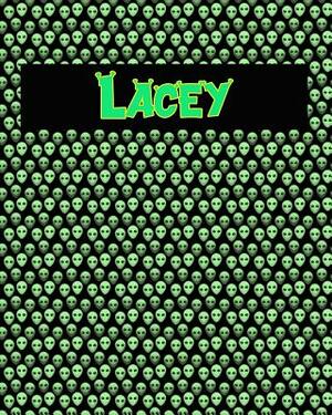 120 Page Handwriting Practice Book with Green Alien Cover Lacey: Primary Grades Handwriting Book by Sheldon Franks