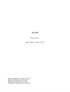 The Menu by Seth Reiss