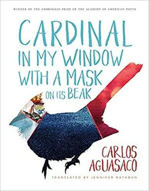 Cardinal in My Window with a Mask on Its Beak by Carlos Aguasaco