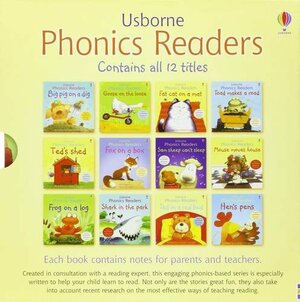 Usborne Phonics Young Readers 12 Picture Books Box Set by Phil Roxbee Cox