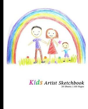 Kids Artist Sketchbook: Happy Family, Sketchpad / Drawing Book by Kids / Young Artists *7.5 x 9.25, * Paperback ] (Sketchbooks & Sketch Pads), by Kids Artist Sketchbook, Kids Art Set, Blank Book MD