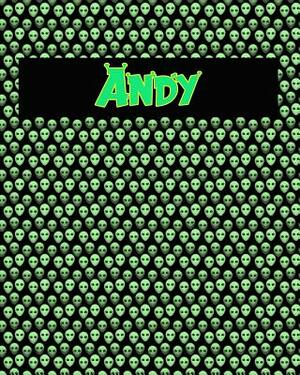 120 Page Handwriting Practice Book with Green Alien Cover Andy: Primary Grades Handwriting Book by Sheldon Franks