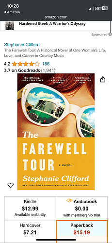 The Farewell Tour: A Historical Novel of One Woman's Life, Love, and Career in Country Music by Stephanie Clifford, Stephanie Clifford