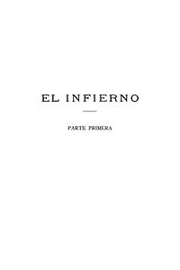 El infierno by Dante Alighieri