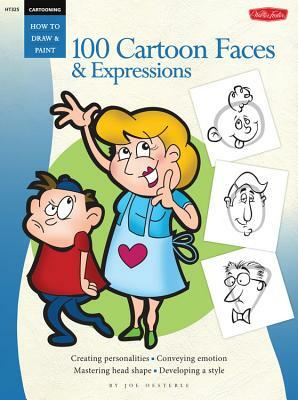 Cartooning: 100 Cartoon Faces & Expressions by Joe Oesterle