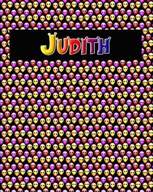120 Page Handwriting Practice Book with Colorful Alien Cover Judith: Primary Grades Handwriting Book by Sheldon Franks