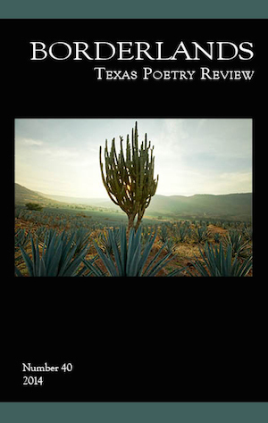 Borderlands: Texas Poetry Review (Number 40) by Andrea Fekete, Scott Wiggerman, Ken Fontenot, Larissa Nash, Marc Swan, Jan Bottiglieri, Holly Day, Aaron J. Hauptman, Michael G. Smith, George Drew, Steve Wilson, John McKernan, Dean Rader, Kelly Talbot, Jeremy Windham, Mario Suško, Carolyn Gregory, Kristina England, Ryan Sharp, Jesi Bender, Chelsea Bolan, Joel Salcido, David Koehn, Laurie Ann Guerrero, Daniel Priest, Natalie Garyet, Anis Shivani, James B. Nicola, Jonathan Moody, Tim Jones, Simon Perchik