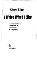 I Write what I Like by Aelred Stubbs