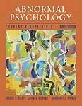 Abnormal Psychology: Current Perspectives by Margaret J. Manos, John H. Riskind, Lauren B. Alloy