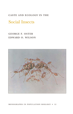 Caste and Ecology in the Social Insects. (Mpb-12), Volume 12 by Edward O. Wilson, George F. Oster