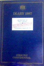 Diary 1987: Secretary of the Cabinet Sir Humphrey Appleby K.C.B by Antony Jay, Jonathan Lynn
