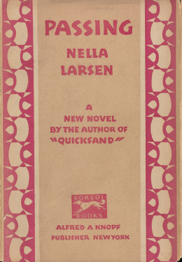 Passing by Nella Larsen